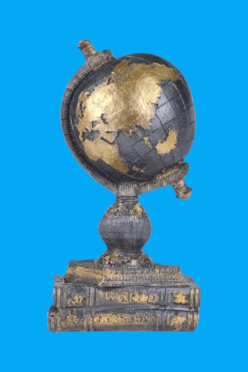 Kitaplı Dünya Küre Atlas Biblo Ham Polyester - Görsel 2