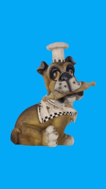 Aşçı Köpek Biblo Ham Polyester