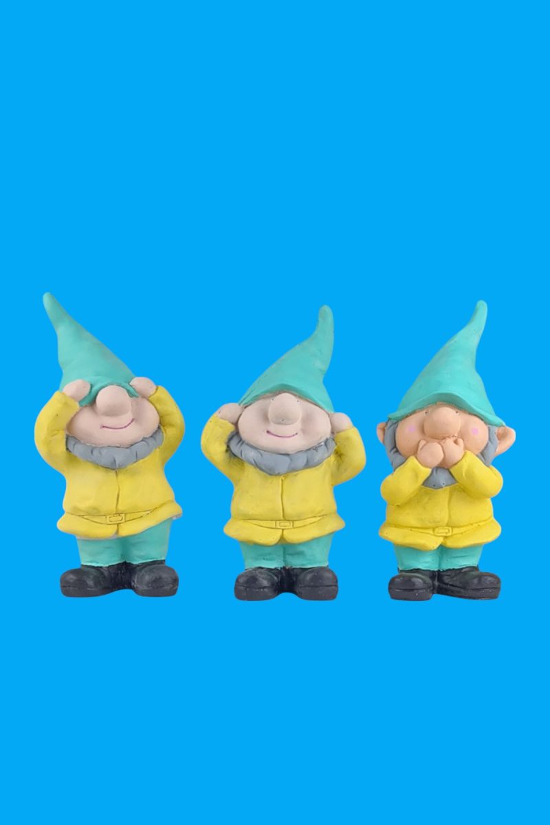 Görmedim, Duymadım, Bilmiyorum Cüceler Biblo Ham Polyester - Görsel 2