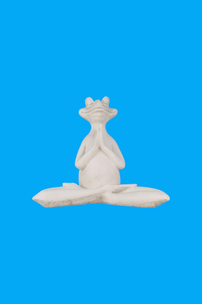 Yogacı Kurbağa Biblo Ham Polyester