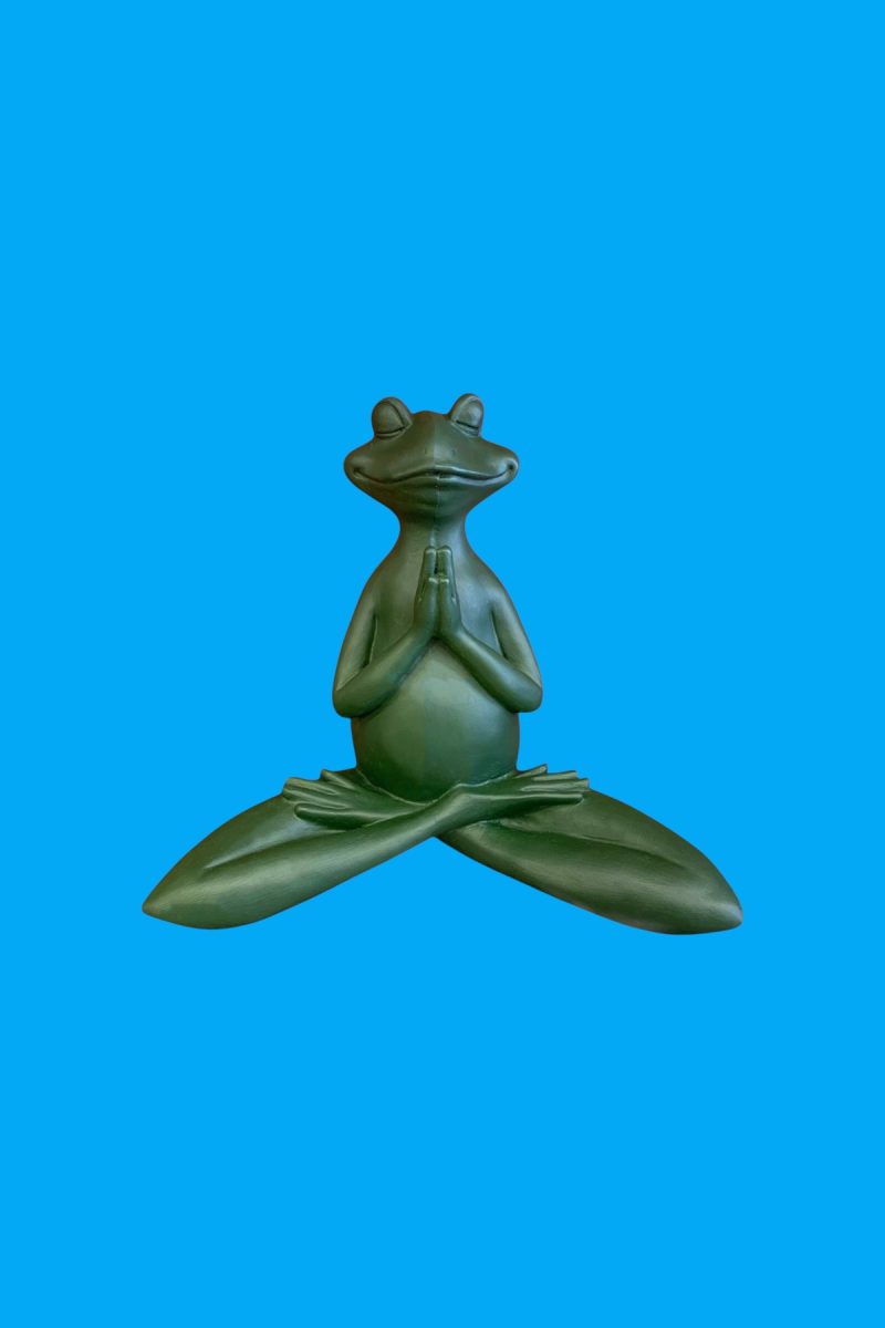 Yogacı Kurbağa Biblo Ham Polyester - Görsel 2