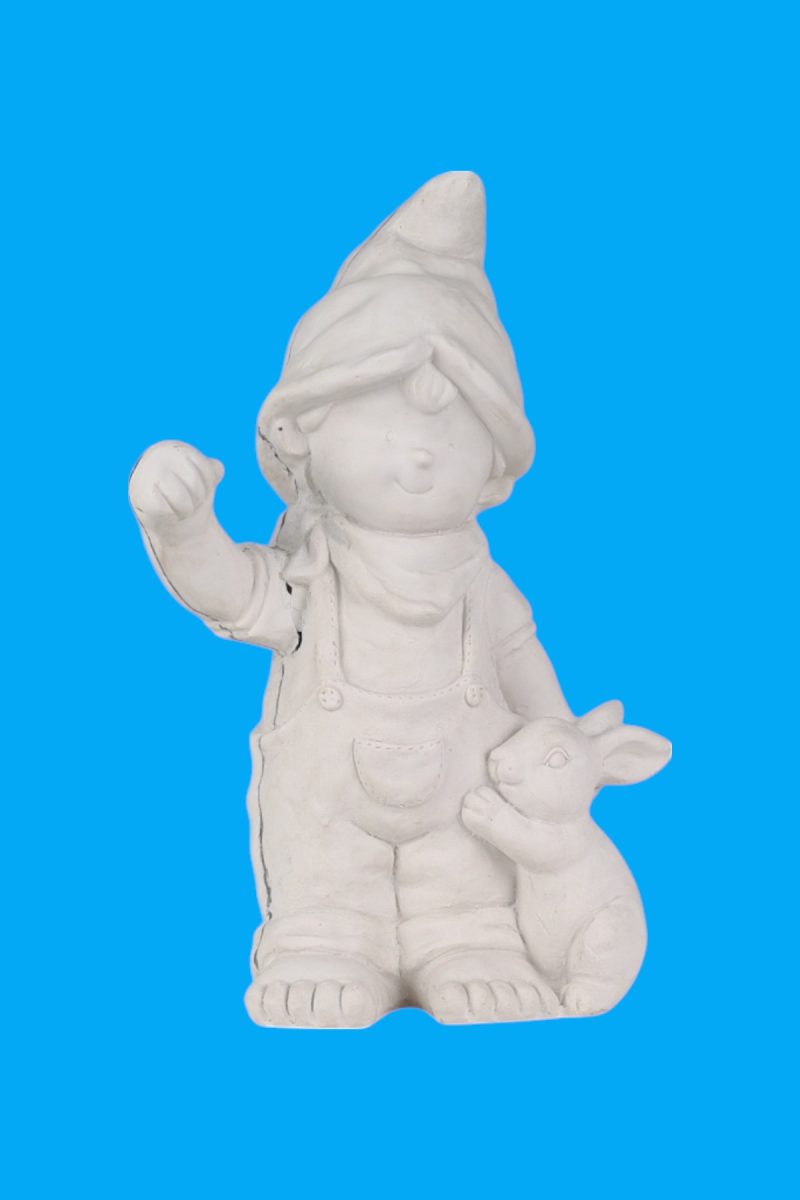 Tavşanlı Cüce Erkek Biblo Ham Polyester