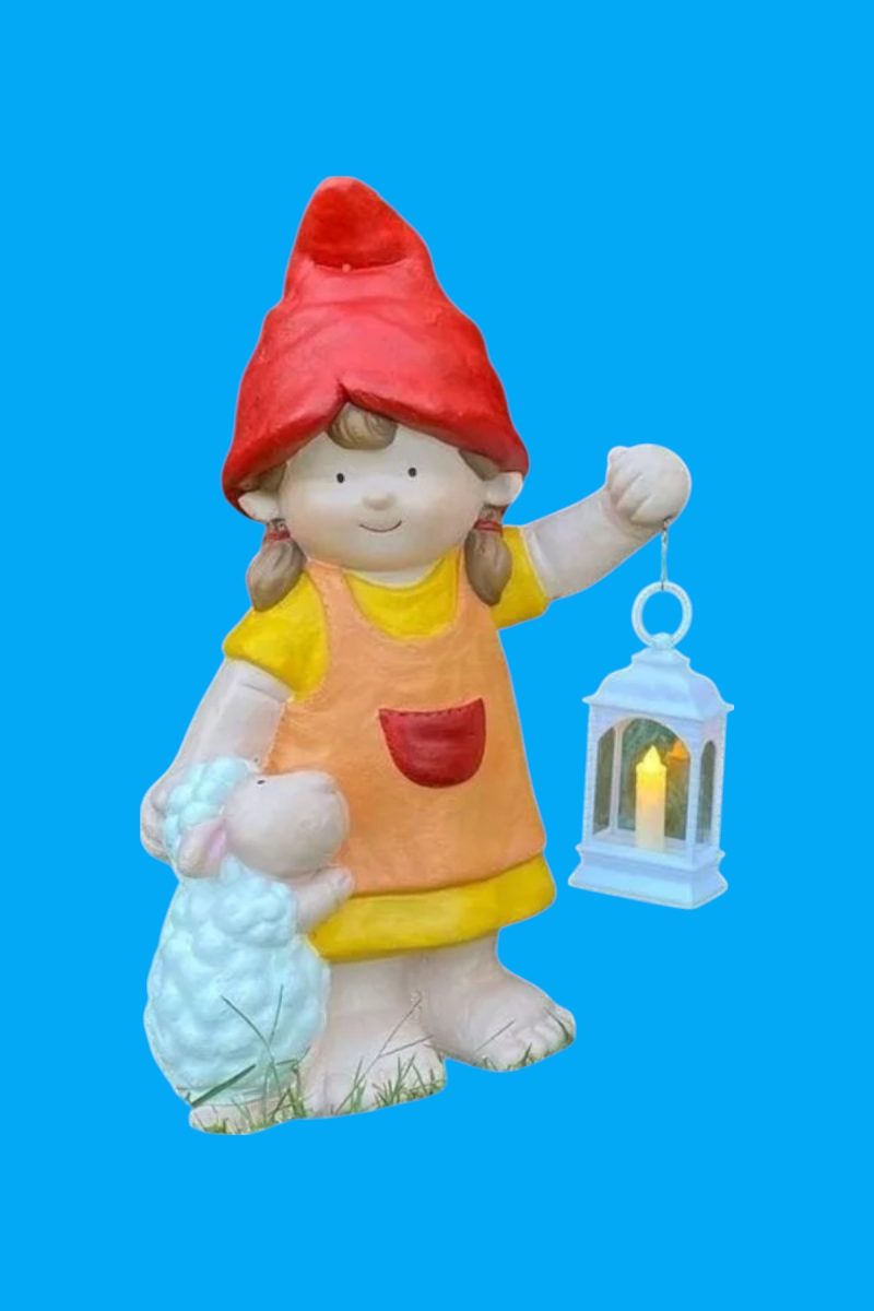 Kuzulu Cüce Kız Biblo Ham Polyester - Görsel 2