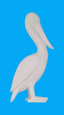 Pelikan Heykeli Biblo Ham Polyester