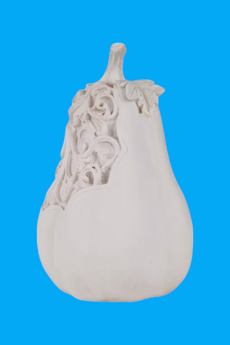 Desenli Uzun Bal Kabağı Biblo Ham Polyester