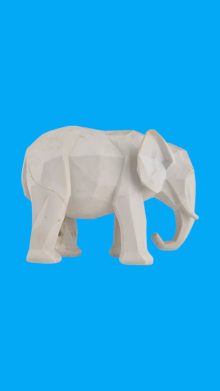 Kübik Fil Biblo Ham Polyester