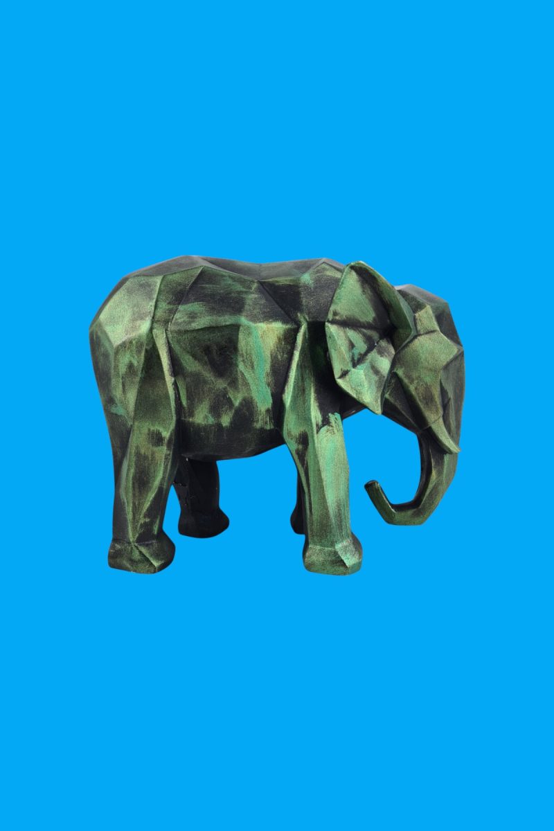 Kübik Fil Biblo Ham Polyester - Görsel 2