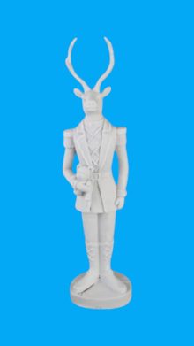 Ayıcıklı Geyik Biblo Ham Polyester