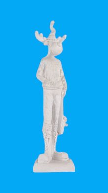 Geyik Adam Yılbaşı Biblo Ham Polyester