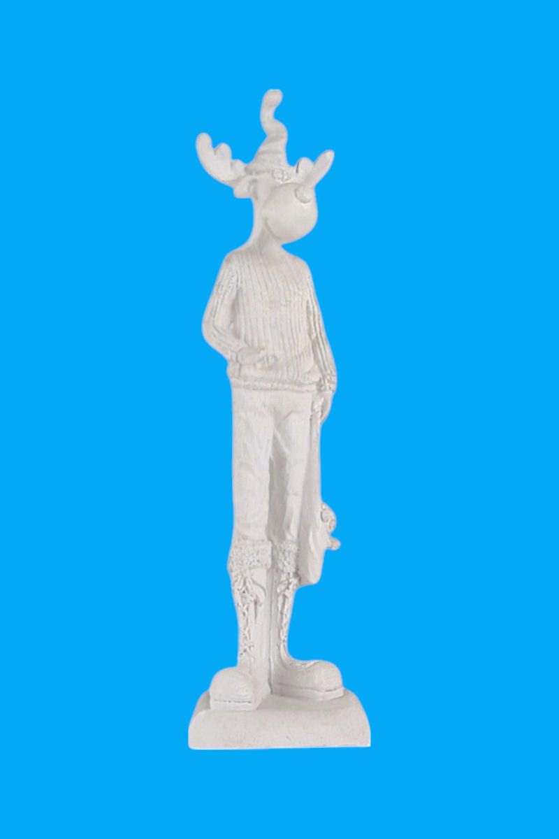 Geyik Adam Yılbaşı Biblo Ham Polyester