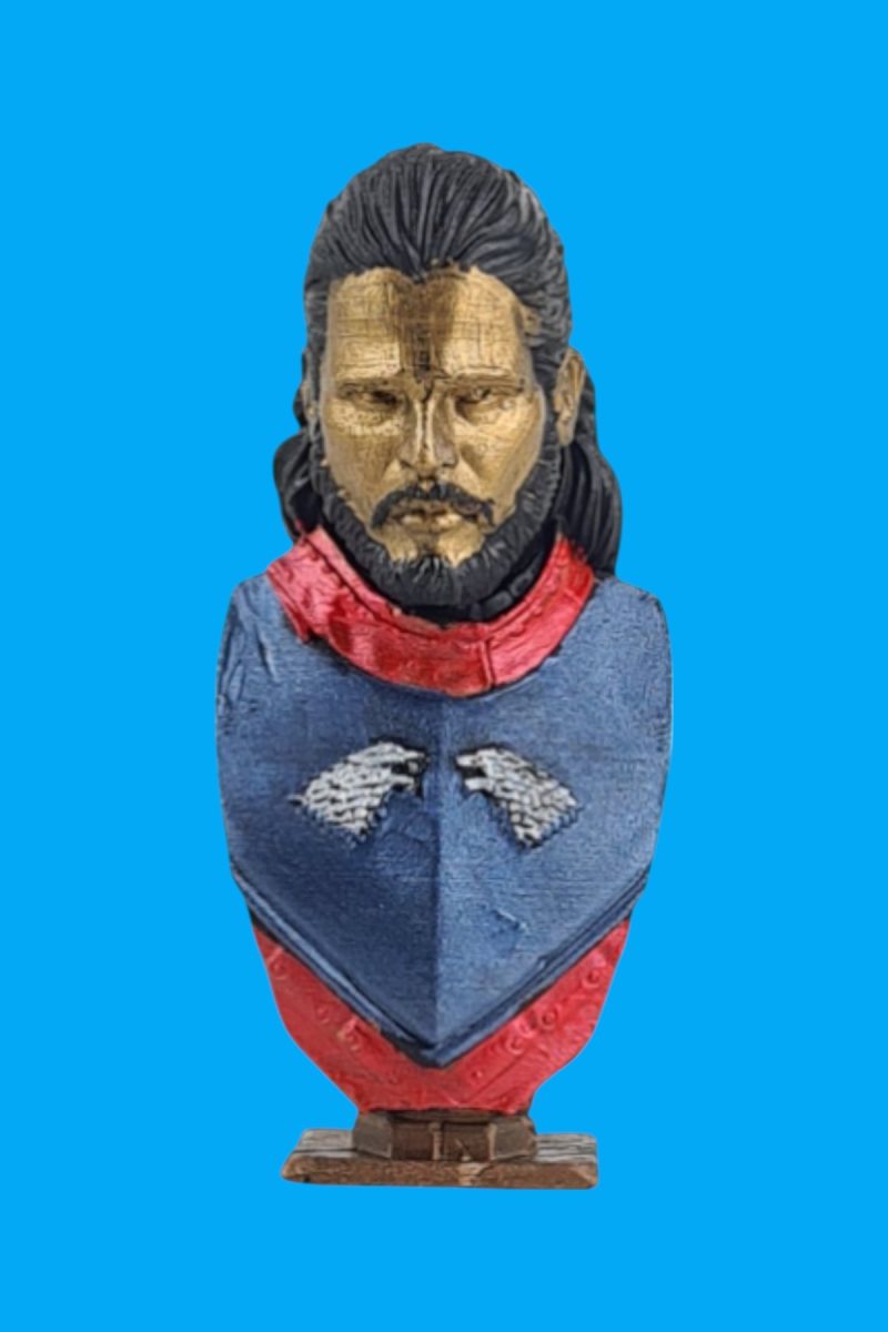 Jhon Snow Büst Biblo Ham Polyester - Görsel 2