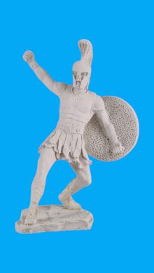 Hector Kılıçlı Savaşçı Biblo Ham Polyester