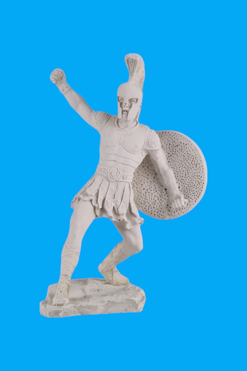 Hector Kılıçlı Savaşçı Biblo Ham Polyester