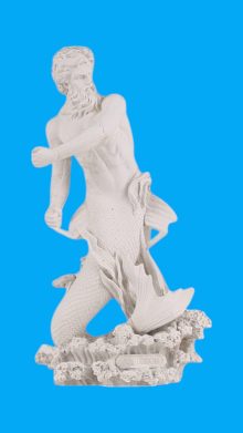 Deniz Tanrısı Poseidon Heykel Biblo Ham Polyester