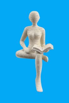 İskandinav Kitap Okuyan Kadın 2 Biblo Ham Polyester