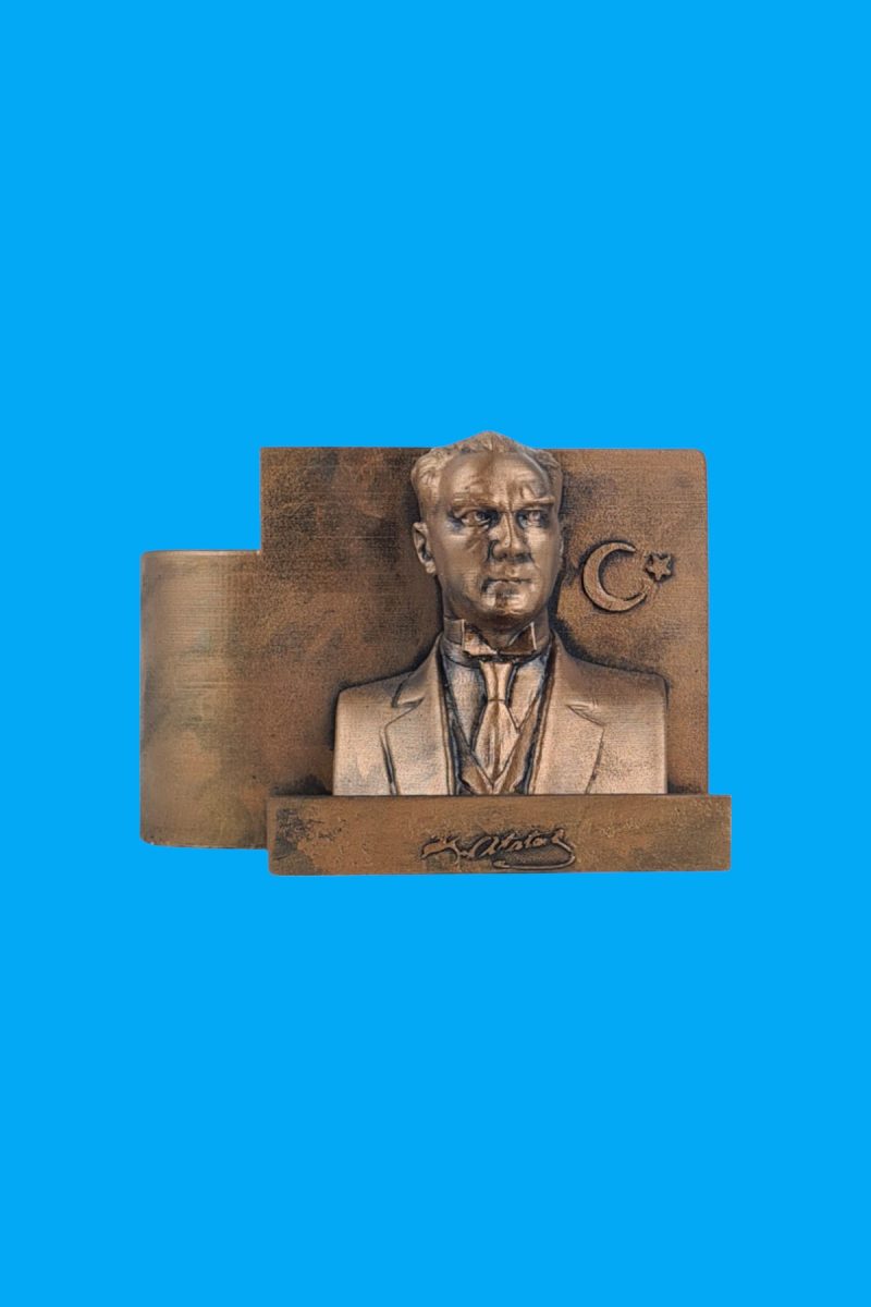 Atatürk Kalemlik Dekoratif Obje Ham Polyester - Görsel 2