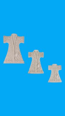 Üçlü Kaftan Duvar Süsü Ham Polyester