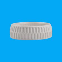 Çizgili Oval Sunumluk Ham Polyester