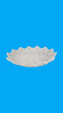 Osmanlı Motifli Sunum Tabağı Ham Polyester