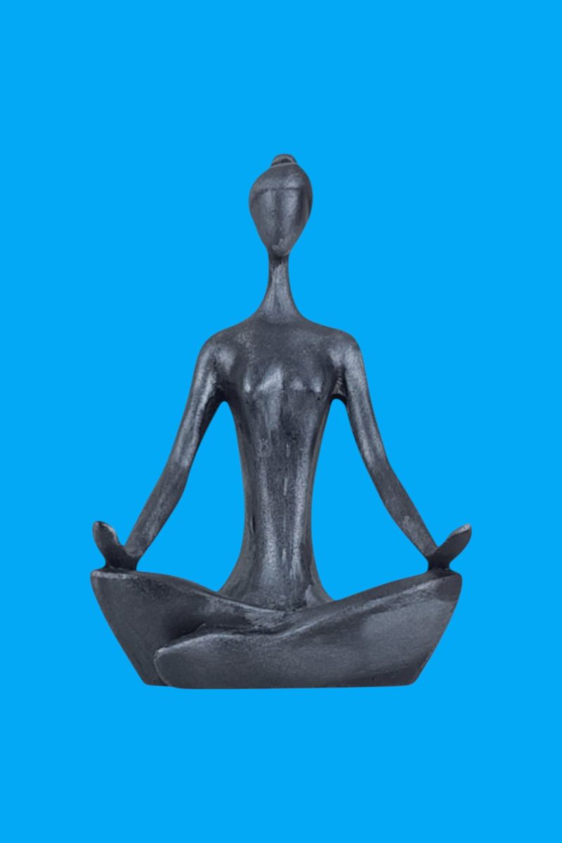 Yoga Yapan Kadın Mumluk Ham Polyester - Görsel 2