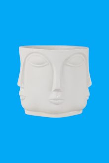 Altı Yüzlü Modern Vazo Ham Polyester