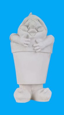 Sevimli Cüce Vazo Ham Polyester
