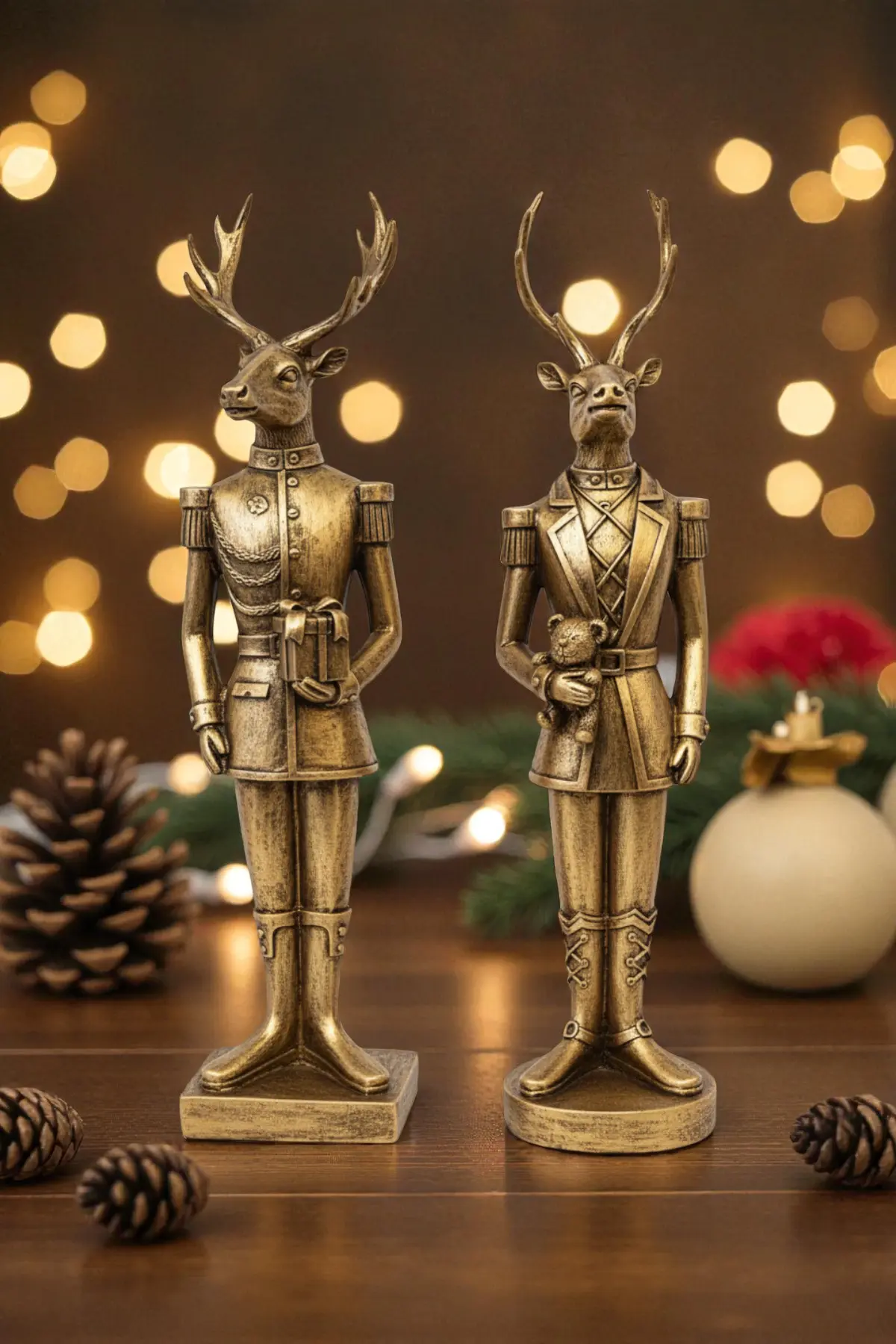 Asker Geyikler Biblo Seti - Altın