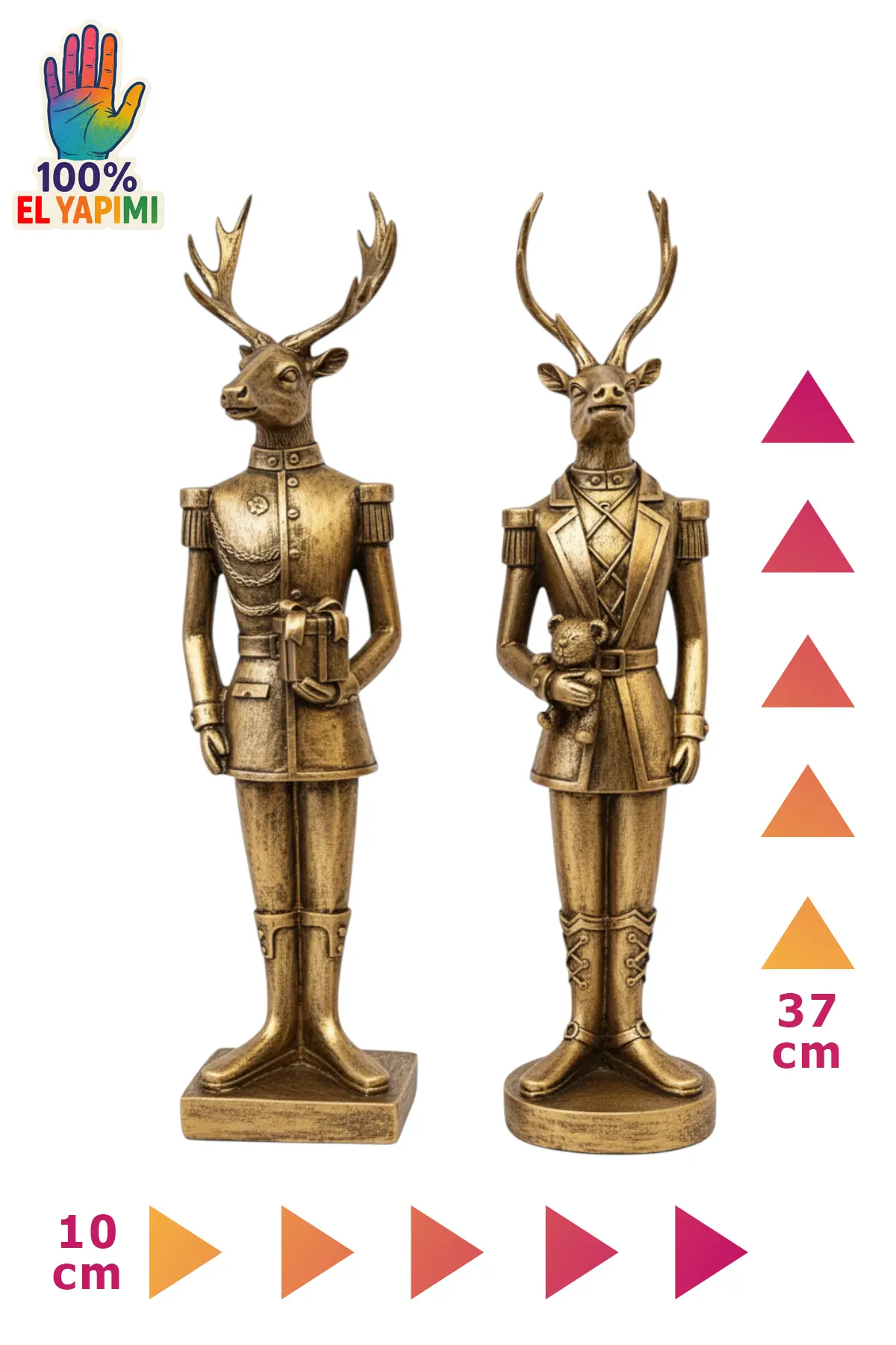 Asker Geyikler Biblo Seti - Altın