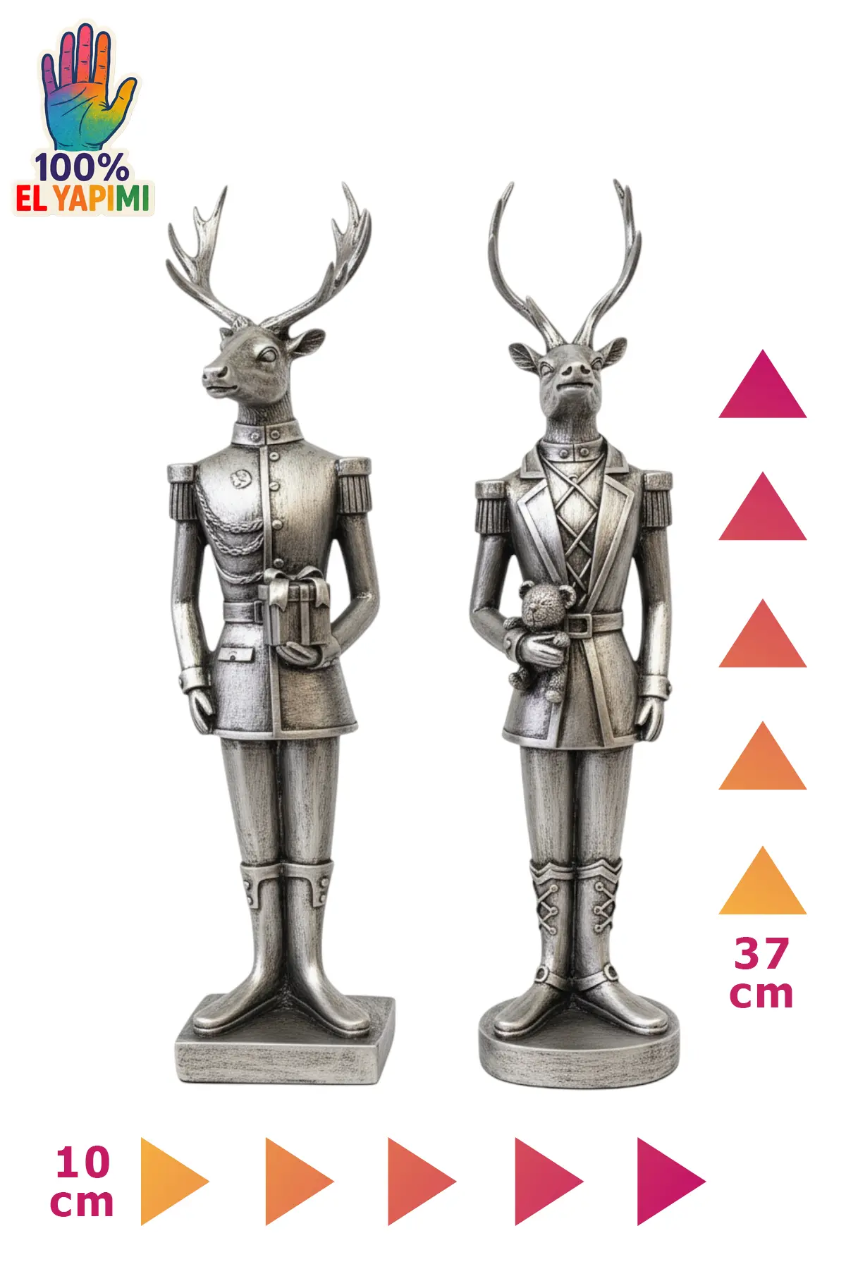 Asker Geyikler Biblo Seti - Gümüş