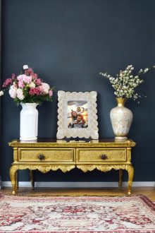 Deniz Kabuğu Desenli Polyester Fotoğraf Çerçevesi - Sedef