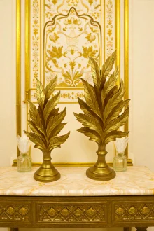 İkili Yaprak Biblo - Altın