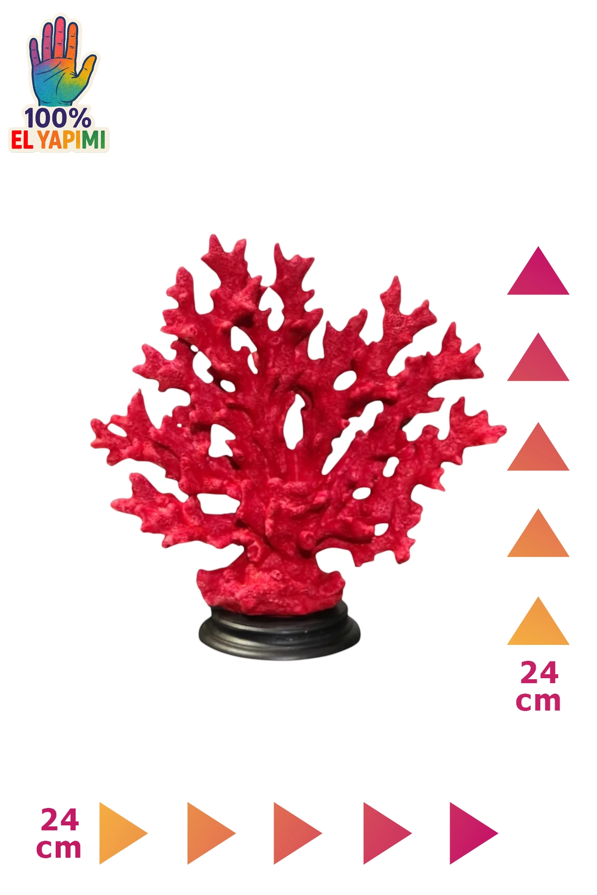 Kaideli Mercan Biblo - Kırmızı